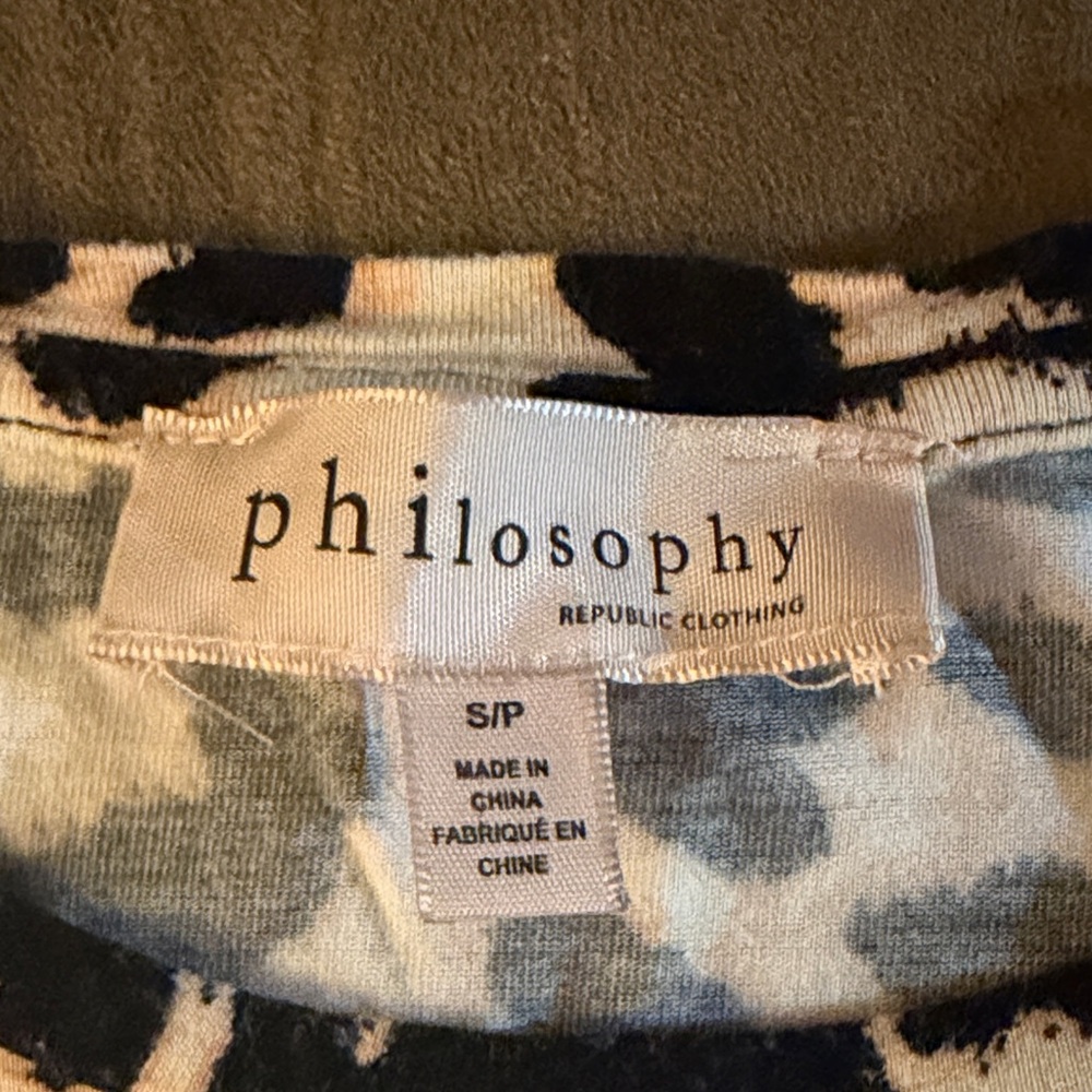 Philosophy Leopard Print T-Shirt - Picture 2 of 5
